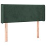 Dark green velvet headboard 103x16x78/88 cm by , Headboards and footboards - Ref: Foro24-3118673, Price: 50,47 €, Discount: %