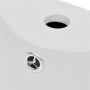 Lavabo de pie redondo de cerámica hueco de grifo/desagüe blanco de vidaXL, Lavabos - Ref: Foro24-141942, Precio: 232,88 €, De...