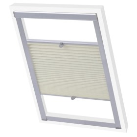 Cream pleated blind 102 by vidaXL, Blinds and blinds - Ref: Foro24-131318, Price: 20,27 €, Discount: %