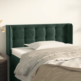 Dark green velvet headboard 83x16x78/88 cm by , Headboards and footboards - Ref: Foro24-3119235, Price: 51,99 €, Discount: %