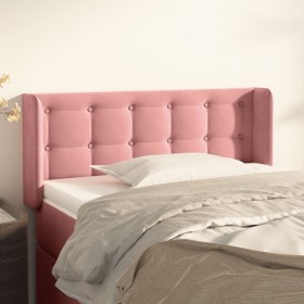 Pink velvet headboard 83x16x78/88 cm by , Headboards and footboards - Ref: Foro24-3119237, Price: 51,12 €, Discount: %