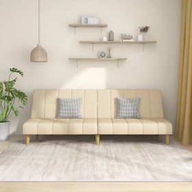 2-seater sofa bed in cream fabric by , Sofas - Ref: Foro24-337480, Price: 170,99 €, Discount: %