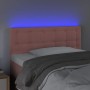 Pink velvet LED headboard 90x5x78/88 cm by , Headboards and footboards - Ref: Foro24-3122087, Price: 51,99 €, Discount: %