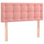 Pink velvet LED headboard 90x5x78/88 cm by , Headboards and footboards - Ref: Foro24-3122087, Price: 51,99 €, Discount: %