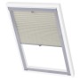 Cream pleated blind P08/408 by vidaXL, Blinds and blinds - Ref: Foro24-131328, Price: 26,50 €, Discount: %