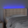 Cabecero con LED cuero sintético color capuchino 83x16x78/88 cm de , Cabeceros y pies de cama - Ref: Foro24-3123313, Precio: ...