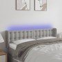 Cabecero con LED de tela gris claro 147x16x78/88 cm de , Cabeceros y pies de cama - Ref: Foro24-3123668, Precio: 69,09 €, Des...