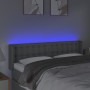 Kopfteil aus hellgrauem Stoff mit LED 147x16x78/88 cm von , Kopf- und Fußteile - Ref: Foro24-3123668, Preis: 82,90 €, Rabatt: %