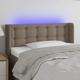 Cabecero con LED de tela gris taupe 93x16x78/88 cm de , Cabeceros y pies de cama - Ref: Foro24-3123656, Precio: 61,54 €, Desc...