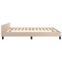 Cappuccino synthetic leather headboard bed frame 160x200cm by , Beds and slatted bases - Ref: Foro24-3125584, Price: 264,29 €...