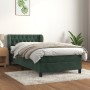 Box spring bed with dark green velvet mattress 100x200 cm by , Beds and slatted bases - Ref: Foro24-3127658, Price: 364,22 €,...