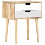 Solid mango wood bedside table 47x35x59 cm by vidaXL, Nightstands - Ref: Foro24-286481, Price: 91,67 €, Discount: %