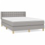 Boxspringbett mit hellgrauer Stoffmatratze 140x200 cm von , Betten und Lattenroste - Ref: Foro24-3130593, Preis: 468,79 €, Ra...