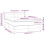 Boxspringbett mit hellgrauer Stoffmatratze 140x200 cm von , Betten und Lattenroste - Ref: Foro24-3130593, Preis: 468,79 €, Ra...