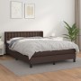 Cama box spring con colchón cuero sintético marrón 140x200cm de , Camas y somieres - Ref: Foro24-3130784, Precio: 433,99 €, D...