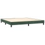 Cama box spring con colchón terciopelo verde oscuro 200x200 cm de , Camas y somieres - Ref: Foro24-3131162, Precio: 630,36 €,...