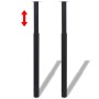 2x Patas de mesa telescópicas negro 710 mm-1100 mm de vidaXL, Patas para mesas - Ref: Foro24-242153, Precio: 51,43 €, Descuen...