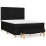 Box spring bed with black fabric mattress 140x190 cm by , Beds and slatted bases - Ref: Foro24-3137471, Price: 567,10 €, Disc...