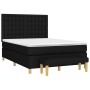 Box spring bed with black fabric mattress 140x190 cm by , Beds and slatted bases - Ref: Foro24-3137471, Price: 567,10 €, Disc...