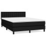 Cama box spring con colchón tela negro 140x190 cm de , Camas y somieres - Ref: Foro24-3140371, Precio: 454,36 €, Descuento: %