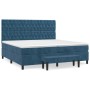 Cama box spring con colchón terciopelo azul oscuro 200x200 cm de , Camas y somieres - Ref: Foro24-3138047, Precio: 838,68 €, ...