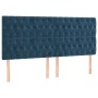 Cama box spring con colchón terciopelo azul oscuro 200x200 cm de , Camas y somieres - Ref: Foro24-3138047, Precio: 838,68 €, ...