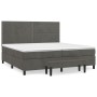 Box spring bed with dark gray velvet mattress 200x200 cm by , Beds and slatted bases - Ref: Foro24-3137804, Price: 709,87 €, ...