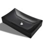 Lavabo de cerámica rectangular color negro de vidaXL, Lavabos - Ref: Foro24-141926, Precio: 94,99 €, Descuento: %