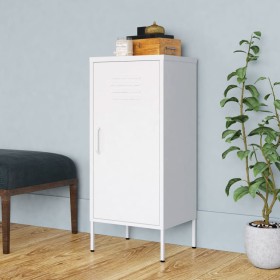 White steel storage cabinet 42.5x35x101.5 cm by , Lockers and storage cabinets - Ref: Foro24-336197, Price: 137,87 €, Discoun...