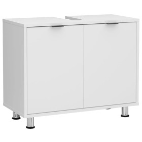 FMD White sink cabinet 70x32.9x49.5 cm by , bathroom vanities - Ref: Foro24-447423, Price: 145,99 €, Discount: %