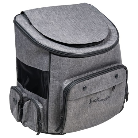 Jack and Vanilla Mochila para mascotas Travel gris/negro 40x25x36 cm de , Transportines y cajas para mascotas - Ref: Foro24-4...