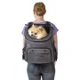 Jack and Vanilla Mochila para mascotas Travel gris/negro 40x25x36 cm de , Transportines y cajas para mascotas - Ref: Foro24-4...