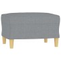 3-seater sofa with light gray fabric stool 180 cm by , Sofas - Ref: Foro24-3201073, Price: 361,15 €, Discount: %