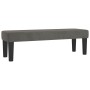 Banco de terciopelo gris oscuro 100x30x30 cm de , Bancos - Ref: Foro24-346667, Precio: 54,34 €, Descuento: %