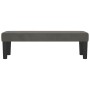 Banco de terciopelo gris oscuro 100x30x30 cm de , Bancos - Ref: Foro24-346667, Precio: 54,34 €, Descuento: %