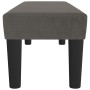 Banco de terciopelo gris oscuro 100x30x30 cm de , Bancos - Ref: Foro24-346667, Precio: 54,34 €, Descuento: %