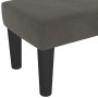 Banco de terciopelo gris oscuro 100x30x30 cm de , Bancos - Ref: Foro24-346667, Precio: 54,34 €, Descuento: %