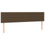 Headboards 2 units of dark brown fabric 100x5x78/88 cm by , Headboards and footboards - Ref: Foro24-346189, Price: 70,37 €, D...