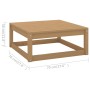 Set de muebles de jardín 7 pzs cojines madera pino marrón miel de , Conjuntos de jardín - Ref: Foro24-3077127, Precio: 645,99...