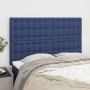 Headboards 4 units blue fabric 72x5x78/88 cm by , Headboards and footboards - Ref: Foro24-3116770, Price: 119,41 €, Discount: %