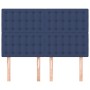 Headboards 4 units blue fabric 72x5x78/88 cm by , Headboards and footboards - Ref: Foro24-3116770, Price: 119,41 €, Discount: %