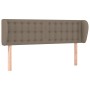 Taupe gray fabric headboard 147x23x78/88 cm by , Headboards and footboards - Ref: Foro24-3117580, Price: 75,27 €, Discount: %