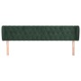 Cabecero de terciopelo verde oscuro 203x23x78/88 cm de , Cabeceros y pies de cama - Ref: Foro24-3117549, Precio: 93,92 €, Des...