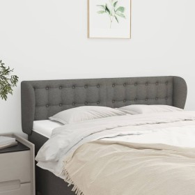 Dark gray fabric headboard 147x23x78/88 cm by , Headboards and footboards - Ref: Foro24-3117577, Price: 76,99 €, Discount: %