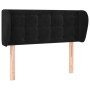 Black velvet headboard 83x23x78/88 cm by , Headboards and footboards - Ref: Foro24-3117610, Price: 50,84 €, Discount: %