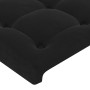 Black velvet headboard 83x23x78/88 cm by , Headboards and footboards - Ref: Foro24-3117610, Price: 50,84 €, Discount: %