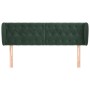 Cabecero de terciopelo verde oscuro 163x23x78/88 cm de , Cabeceros y pies de cama - Ref: Foro24-3117537, Precio: 85,15 €, Des...