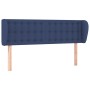 Cabecero de tela azul 147x23x78/88 cm de , Cabeceros y pies de cama - Ref: Foro24-3117582, Precio: 72,16 €, Descuento: %