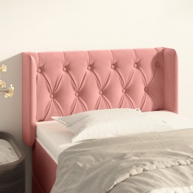 Pink velvet headboard 83x16x78/88 cm by , Headboards and footboards - Ref: Foro24-3119139, Price: 57,99 €, Discount: %