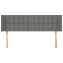 Cabecero de tela gris oscuro 147x16x78/88 cm de , Cabeceros y pies de cama - Ref: Foro24-3119201, Precio: 78,03 €, Descuento: %